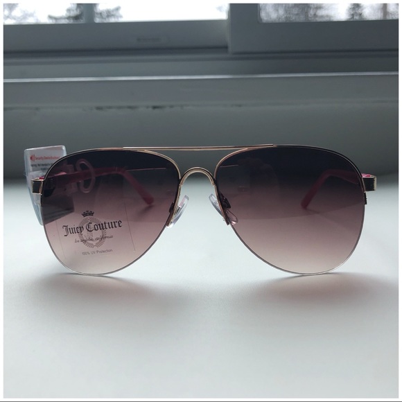 Juicy Couture Pink & Gold Aviator Sunglasses NWT - Picture 5 of 6